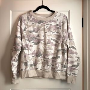 Light colored camo sweatshirt